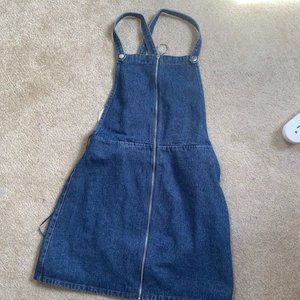 Front Zipper Jean dress